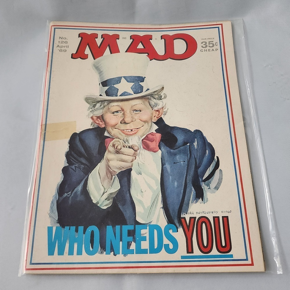 MAD Magazine April 1969 Issue 126 Who Needs You Vintage Humor Satire Collectible